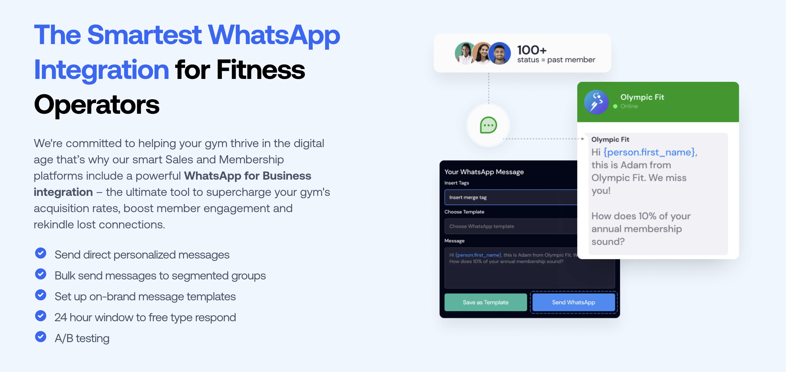 Keepme - The Smartest WhatsApp integration for fitness operators